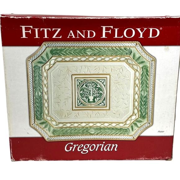 Fitz and Floyd Gregorian 2005 Large Serving Platter-Wrapped and New in Box! - Picture 2 of 7